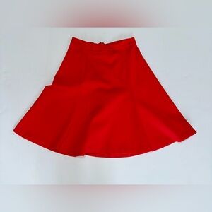 J.Crew Red A-Line Flared Skirt Size 4